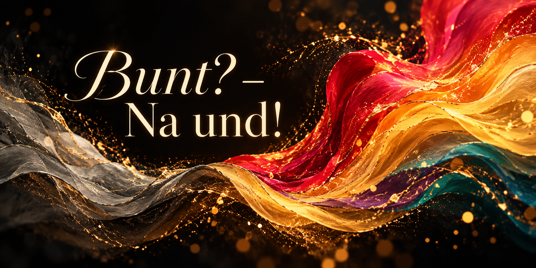 Bunt? – Na und! Lieber lebendig als edel...